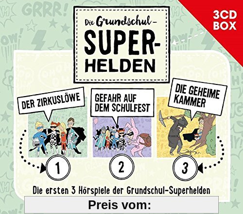 Die Grundschul-Superhelden 3CD-Box (Folge 1-3) von Die Grundschul-Superhelden