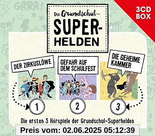 Die Grundschul-Superhelden 3CD-Box (Folge 1-3) von Die Grundschul-Superhelden