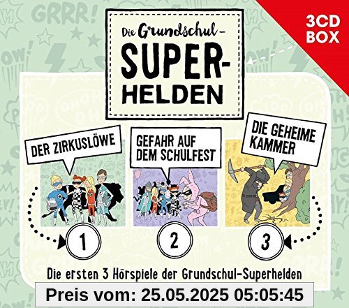 Die Grundschul-Superhelden 3CD-Box (Folge 1-3) von Die Grundschul-Superhelden