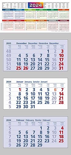 3 Monatskalender/Jahreskalender 2024 von Die Kalenderversender