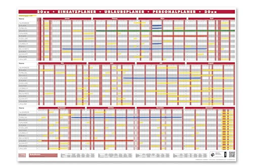 Einsatzplaner Projektplaner Urlaubsplaner 2025 von Die Kalenderversender