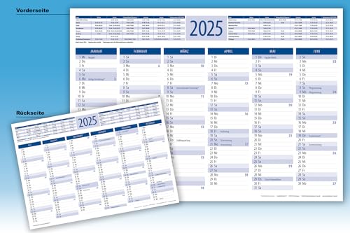 Tafelkalender 2025 (blau) von Die Kalenderversender