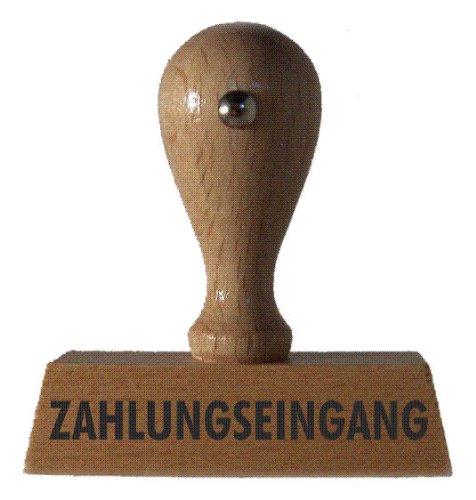 Lagerstempel ZAHLUNGSEINGANG vom Kaufhaus2010 von Die Stempel GmbH