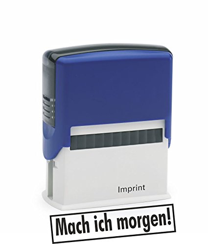 Sprüche-Stempel/Selbstfärber MACH ICH MORGEN vom Kaufhaus2010 von Die Stempel GmbH