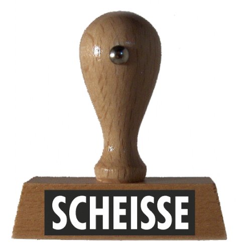 Sprüche-Stempel SCHEISSE vom Kaufhaus2010 von Die Stempel GmbH