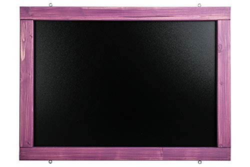 Rustikale Tafel Kreidetafel Wandtafel Küchentafel mit Holzrahmen zur Beschriftung mit Kreide im Landhausstil in verschiedenen Größen und Farben (Flieder, 150x60cm) von DieKreidetafel