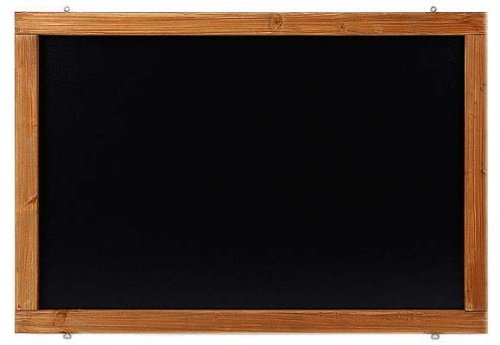 Rustikale Tafel Kreidetafel Wandtafel Küchentafel mit Holzrahmen zur Beschriftung mit Kreide im Landhausstil in verschiedenen Größen und Farben (Teak, 100x50cm) von DieKreidetafel