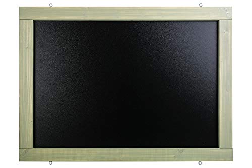 Rustikale Tafel Kreidetafel Wandtafel Küchentafel mit Holzrahmen zur Beschriftung mit Kreide im Landhausstil in verschiedenen Größen und Farben (Weidengrün, 60x90cm) von DieKreidetafel