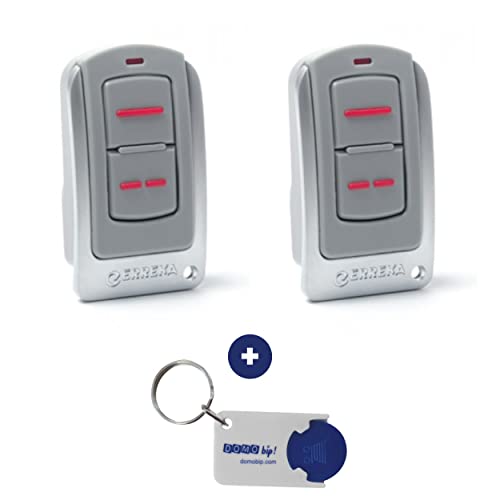 2X Iris Erreka IR02 Fernbedienungen – Frequenz 433 MHz + 1 Domobip Schlüsselanhänger von Dieffematic