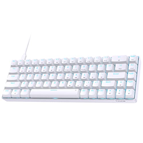 Dierya×TMKB T68se Gaming Mechanische Tastatur,60% Prozent Tastatur mit Brown Tactile Switch,Ultra-Compact Mini 68 Tasten Anti-Ghosting,Typ-C-Datenkabel,US Layout für PC Windows Gamer Typist von Dierya