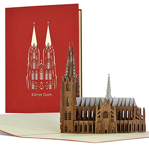 Gutschein für Reise I Wochenende in Köln, 3D Pop-up Karte Kölner Dom, Reisegutschein für Ausflug nach Köln, Geschenk, Geschenkideen, Städtereise, A113 von Diese-Klappkarten