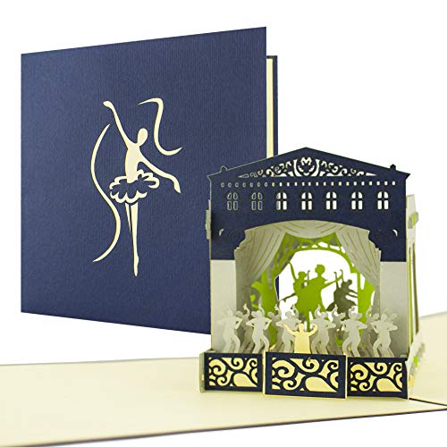 Schöne Verpackung für Konzertkarten, Theater, Musical, Balett, Oper als Geschenk und Gutschein perfekt A02 von Diese-Klappkarten
