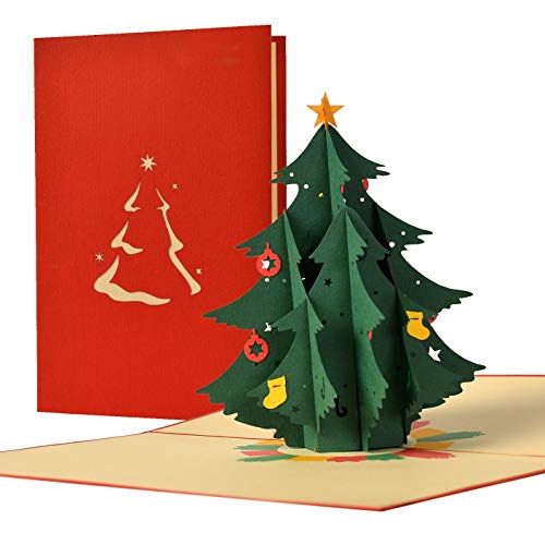 Weihnachtskarte 3D Pop Up mit Umschlag; weihnachtliche Grußkarte, edel und elegant für Geld oder Geldgeschenk, für Firmen und Unternehmen geeignet I W30 von Diese-Klappkarten