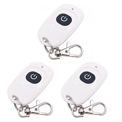 DieseRC 3 x Fernbedienung 433 MHz Wireless Remote Control Transmitter Keychain 1527 Learning Code 1 Taste, für die Verwendung mit DieseRC Receiver von DieseRC