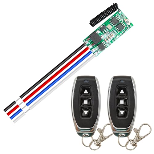 DieseRC Mini Drahtloser motorsteuerung DC 5V~24V Motor Fernbedienungsschalter, Funksteuerung Motor vorwärts und rückwärts bewegen für Motor Elektroschloss DIY Wissenschaft von DieseRC
