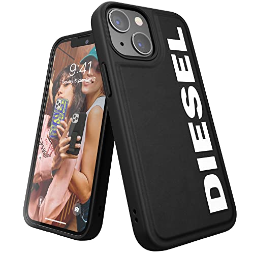 Diesel Designed for iPhone 13 Mini 5.4 Hülle, Formkern, Stoßfest, Fallgetestete Schutzhülle mit erhöhten Kanten, Schwarz/Weiß, 47152, Navy Blau, iPhone 13 Mini 5.4" von Diesel