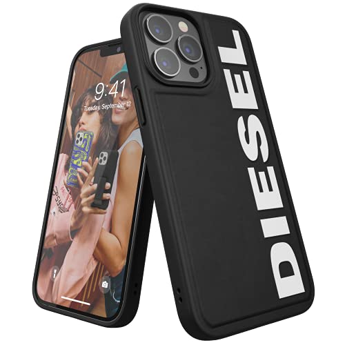 Diesel Entworfen für iPhone 13 Pro Max 6.7 Hülle, Gusskern, stoßfest, sturzgeprüfte Schutzkappe mit erhöhten Kanten, schwarz/weiß, 47155, Navy Blau, iPhone 13 Pro Max 6.7" von Diesel