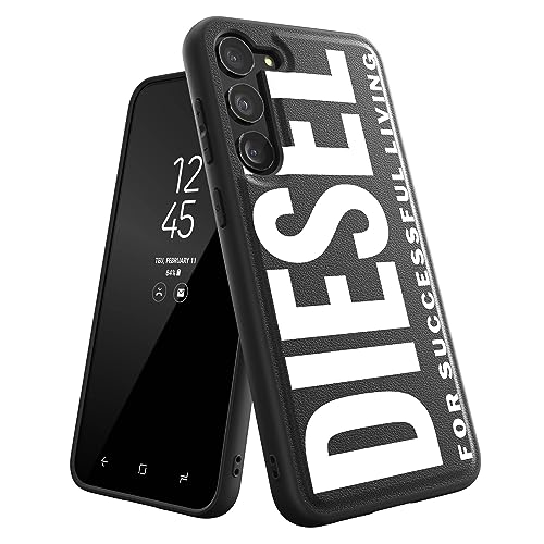 Diesel Hülle entworfen für Samsung Galaxy S23 Plus | Schwarz-Weiß-Design | stoßfester Fallschutz | erhöhte Kanten Schutzhülle von Diesel