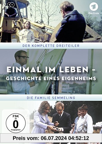 Einmal im Leben - Geschichte eines Eigenheims (Die Familie Semmeling) - Der komplette Dreiteiler [2 DVDs] von Dieter Wedel