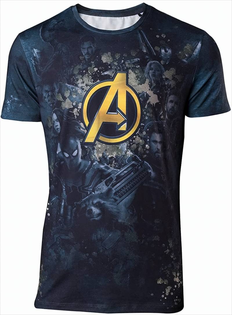 Avengers Infinity War T-Shirt Team Sublimation Größe L von Difuzed