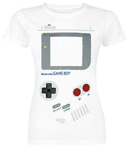 Nintendo T-Shirt (Damen) -XL- Gameboy, weiss von Difuzed