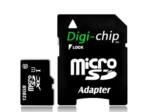 Digi Chip 128GB Micro-SD Speicherkarte UHS-1 High Speed für Samsung Galaxy M13, M23, F13, A73, A23, A33 Handy-Speicherkarte von Digi-Chip