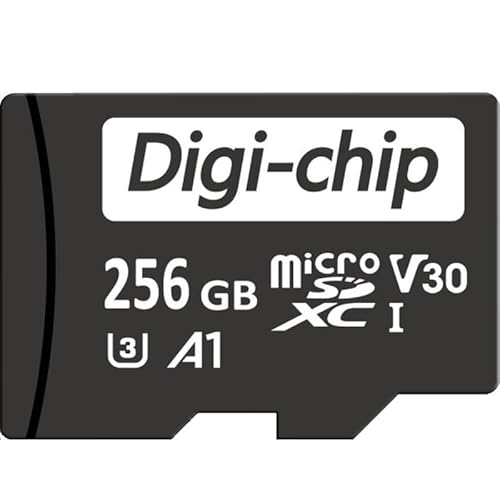 Digi-Chip 256 GB Micro-SD-Speicherkarte für Ulefone Armor 14 Pro, 16 Pro, 17 Pro, 18T, 19T, 21, 22 Mobiltelefone, Klasse 10, UHS-1 MicroSD von Digi-Chip