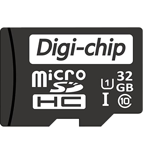 Digi-Chip 32 GB Micro-SD-Speicherkarte Klasse 10 UHS-1 für Dashcams, Orskey, IIwey, iZeeker, Nolyth, Chortan Dashcam Speicherkarte von Digi-Chip