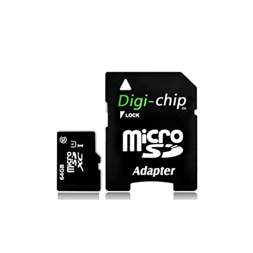 Digi Chip 64GB Micro-SD Speicherkarte UHS-1 High Speed für Nokia G11, G21, G400, G50, G300, XR20, C100, C200, C21, C30 von Digi-Chip