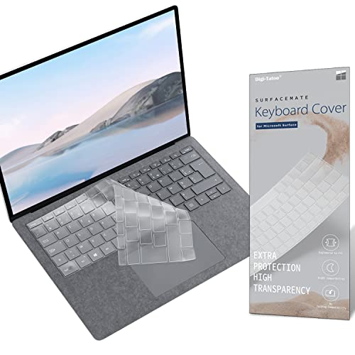Digi-Tatoo (EU/DE Layout) Tastaturschutz kompatibel mit Mircrosoft Surface Laptop5/ 4/3 - Tastaturabdeckung, Tastatur staubschutz, hohe Transparenz, Klare Tastatur Hautschutzr von Digi-Tatoo