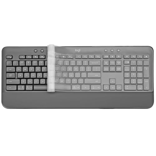 Digi-Tatoo Tastaturabdeckung für Logitech Signature K650 Bluetooth-Tastatur – transparente Silikon-Tastatur-Schutzfolie von Digi-Tatoo
