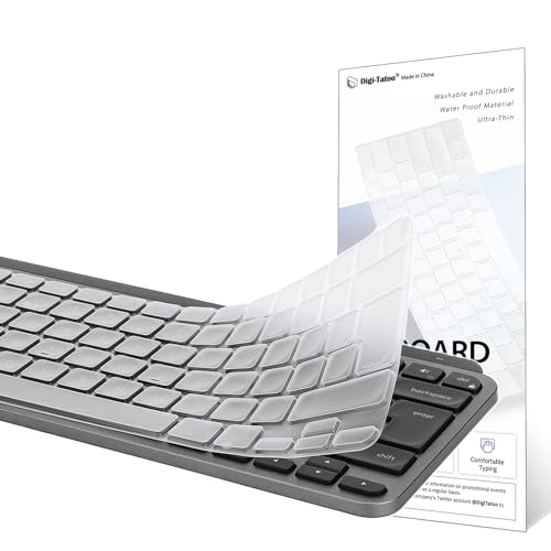 Digi-Tatoo Tastaturabdeckung kompatibel mit MX Keys Mini Kabellose Tastatur (EU/DE Layout, „7“-Form-Eingabetaste) - ultradünn TPU Keyboard Tastaturschutz von Digi-Tatoo