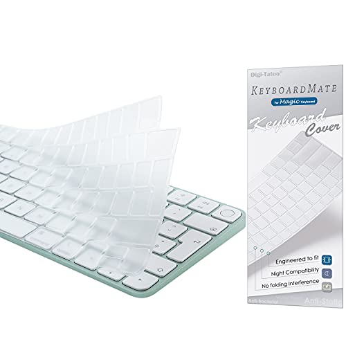 Digi-Tatoo Tastaturabdeckung für 2024 Magic Keyboard for Mac(A3118/A3203)/2021 Imac Magic Keyboard (A2449/A2450), (Europa and Germany Layout) - Schützender, Premium Ultradünner,Tastatur-Hautschutz von Digi-Tatoo