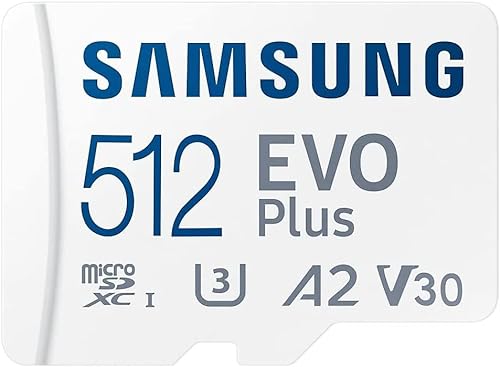 Micro-SD Evo Plus 512GB Speicherkarte für Samsung Galaxy A14, A34, A54, M04, M14, M54, F04, F14 Smartphones + Digi Wipe Cleaning Cloth von Digi Wipe