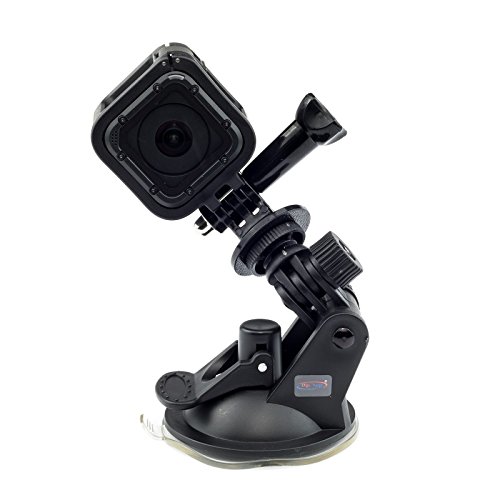 DigiCharge Auto Saugnapfhalterung für GoPro Hero12 Hero11 Hero10 Max/DJI Osmo Action 3 / Insta360 One / Hero9 Hero 12 11 10 9 Go Pro Akaso Action Kamera Halter an Auto KFZ Auto-Halterung Suction Cup von DigiCharge