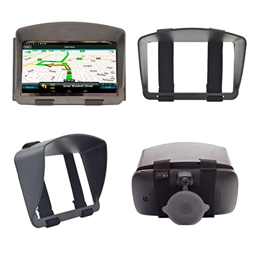 Digicharge Sat-Navigations-Sonnenblende für Garmin Drivesmart DriveCam 76 Dezl LGV710 LGV700 Dezlcam CamperCam 795 785 Fleet 790 TomTom Go Camper Max Discover Expert Exklusives 7 GPS Anti-GPS,Blendung von DigiCharge