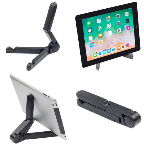 Digicharge Verstellbarer Faltbarer Tablet Ständer, Tablet Schreibtisch Halterung, kompatibel mit jedem Tablet, iPad Air Pro Mini, Handy Smartphone Samsung Galaxy Tab Tablet-Ständer von 4-14 Zoll von DigiCharge