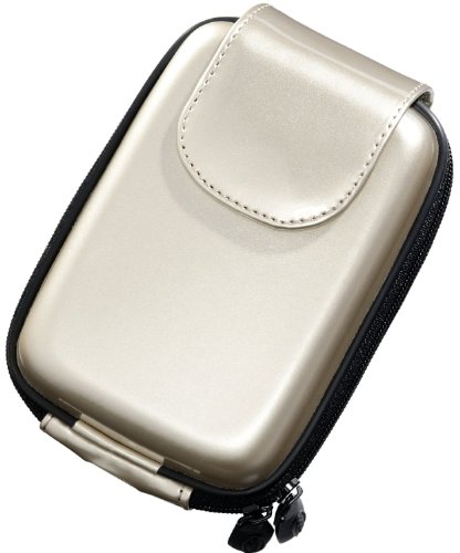 Digietui Lack/glossy Casio Kameratasche mit weichem Innenfutter champagne von DigiEtui