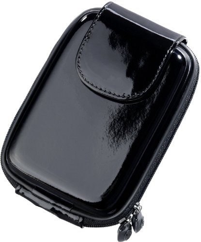 Digietui Lack/glossy Casio Kameratasche mit weichem Innenfutter schwarz von DigiEtui