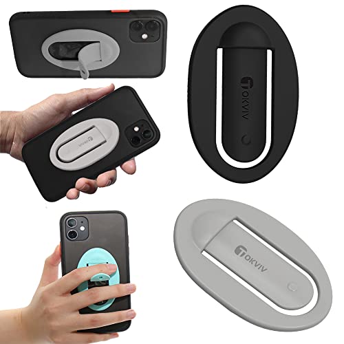 DigiKuber 2 Pack Smartphone Halterung, Silikon Handy Ring, KFZ Navigations Autotelefonhalter, Mobile Griffe Medienständer, Einfacher Selfie Grip, Verstärkter Finger Handy Halterung von DigiKuber