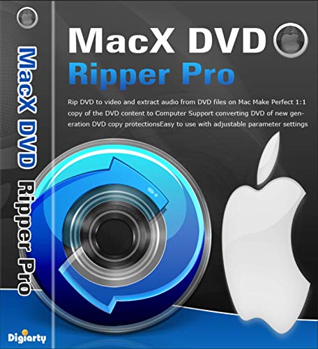 Digiarty MacX DVD Ripper Pro macOS 1 Jahr Lizenz für 3 Geräte (Product Key Zertifikat per Mail + Post) von Digiarty