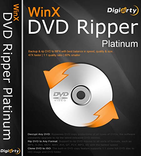 WINX DVD Ripper Platinum - 1 Jahr Lizenz (Product Keycard ohne Datenträger) von Digiarty
