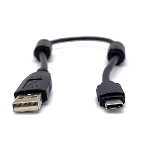 Geschirmtes kurzes USB-A auf USB-C Kabel mit Ferriten von Digirig