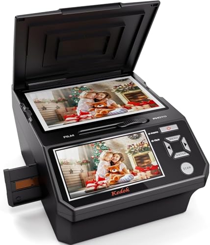 Digitaler Diascanner 22 MP mit 5 Zoll LCD-Bildschirm – Konvertiert einfach 35 mm Filme/Fotos und Visitenkarten, 110 in JPEG-Format, 8 GB Speicherkarte inklusive Digitaler Diascanner 22 MP mit 5 Zoll LCD-Bildschirm – Konvertiert einfach 35 mm Filme/Fotos und Visitenkarten, 110 in JPEG-Format, 8 GB Speicherkarte inklusive von DigitPro