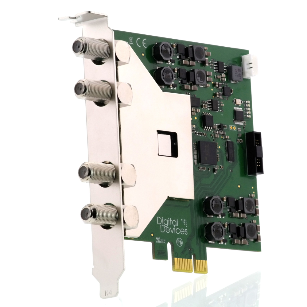 Digital Devices Max S8X Pro TV Karte PCIe Quad/Octo DVB-S2/DVB-S2X Full Spectrum Sat>IP Server von Digital Devices