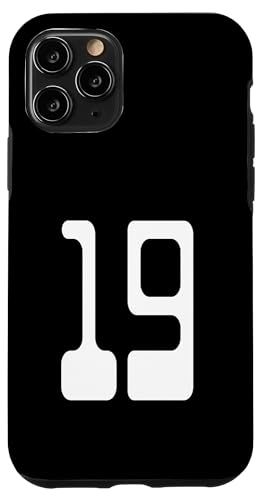 Nummer 19 Sportmannschaftsuniform Hülle für iPhone 11 Pro Nummer 19 Sportmannschaftsuniform Hülle für iPhone 11 Pro von Digital Numbers for Sports Teams Uniform Birthdays