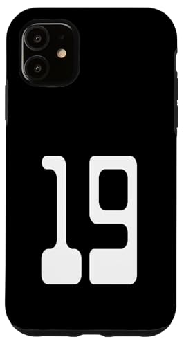 Nummer 19 Sportmannschaftsuniform Hülle für iPhone 11 Nummer 19 Sportmannschaftsuniform Hülle für iPhone 11 von Digital Numbers for Sports Teams Uniform Birthdays