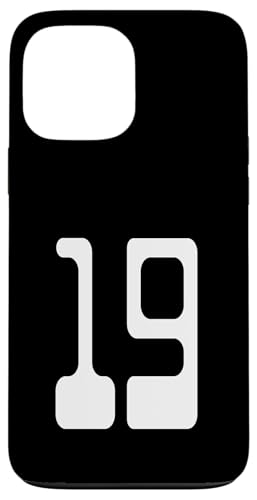 Nummer 19 Sportmannschaftsuniform Hülle für iPhone 13 Pro Max Nummer 19 Sportmannschaftsuniform Hülle für iPhone 13 Pro Max von Digital Numbers for Sports Teams Uniform Birthdays