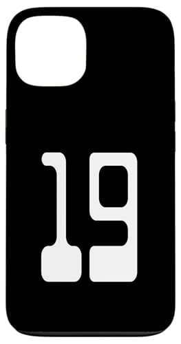 Nummer 19 Sportmannschaftsuniform Hülle für iPhone 13 Nummer 19 Sportmannschaftsuniform Hülle für iPhone 13 von Digital Numbers for Sports Teams Uniform Birthdays