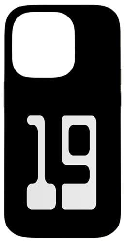 Nummer 19 Sportmannschaftsuniform Hülle für iPhone 14 Pro von Digital Numbers for Sports Teams Uniform Birthdays